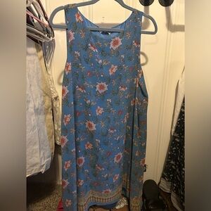 Max Studio Light Blue sleeveless Chiffon Dress size XL